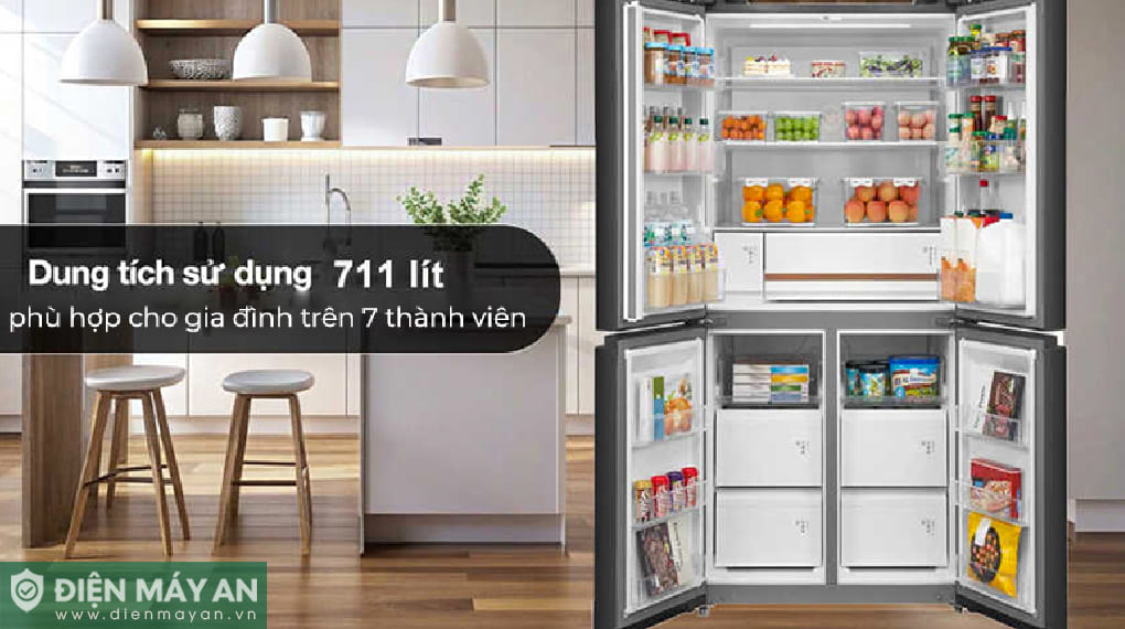 Tủ lạnh Toshiba Inverter 711 lít Multi Door GR-RF895WIA-PGV(22)-XK